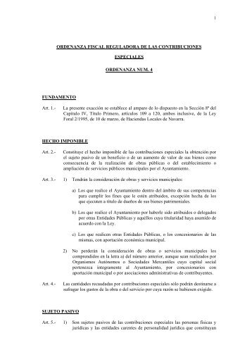 Contribuciones Especiales - Ayuntamiento de VILLAVA