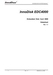 InnoDisk EDC4000 Embedded Disk Card 4000 Datasheet