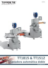 TT1815 & TT1512 Clipeadora automÃ¡tica doble - Tipper Tie Inc.