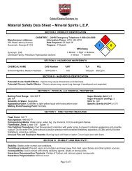 Mineral Spirits LEP - Colonial Chemical Solutions