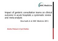 Dr Sellier /Flahaut : Impact EMG en médecine aiguë ... - PIRG