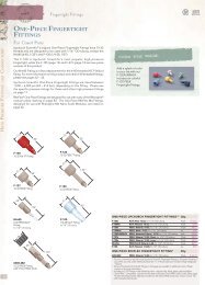 one-piece fingertight fittings - Western Analytical