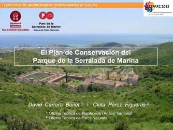 El Plan de ConservaciÃ³n del Parque de la Serralada de Marina