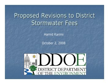 SDC Stormwater Regulations and Fee Structure