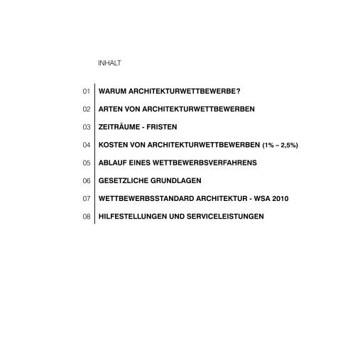 Der Architekturwettbewerb - Kammer der Architekten und ...