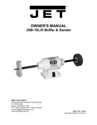 OWNER'S MANUAL - JET Tools