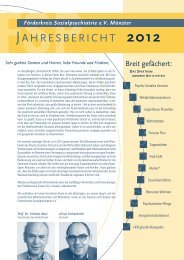 PDF zum Download - FSP - FÃ¶rderkreis Sozialpsychiatrie eV MÃ¼nster