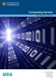 Review 2009-10 - University of Cambridge Computing Service