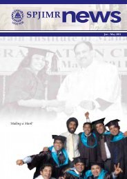 Jan - May 2011 - S.P. Jain Institute of Management and Research