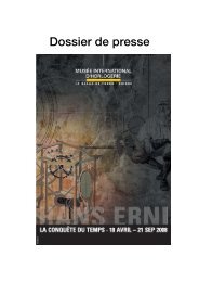 Dossier de presse - Ville de La Chaux-de-Fonds