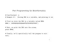 Perl Programming for Bioinformatics