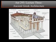 Lecture 2: Ancient Greek Architecture