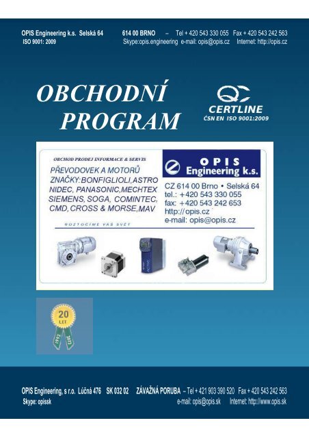 Obchodní program - OPIS Engineering