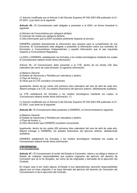 Decreto Supremo N° 040-2008-EM - osinergmin