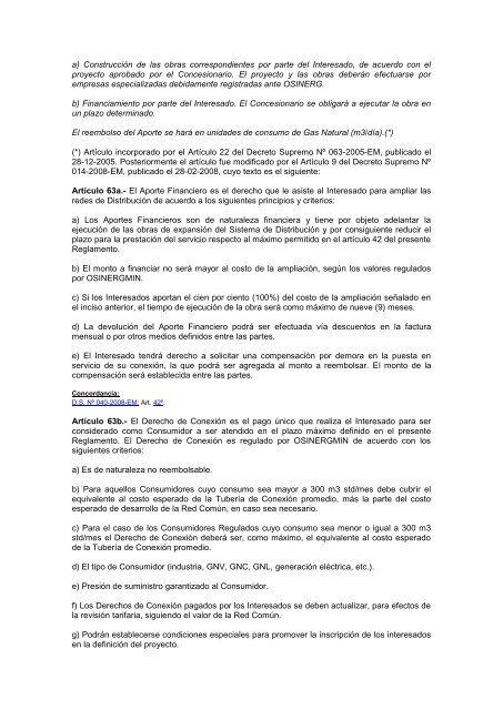 Decreto Supremo N° 040-2008-EM - osinergmin