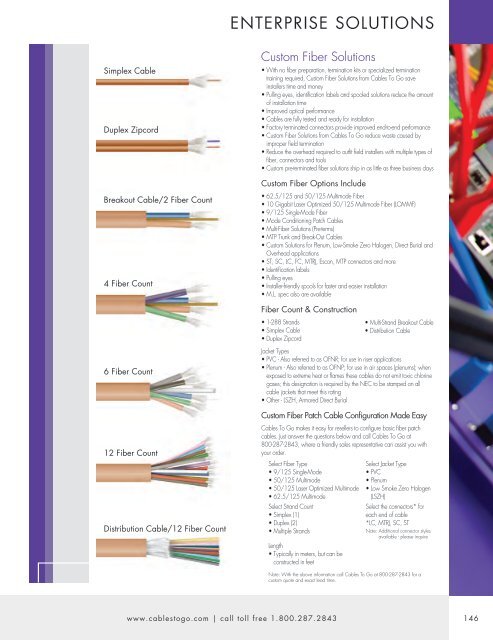 ENTERPRISE SOLUTIONS - Cables To Go