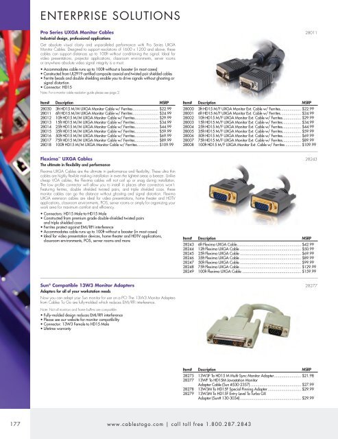 ENTERPRISE SOLUTIONS - Cables To Go