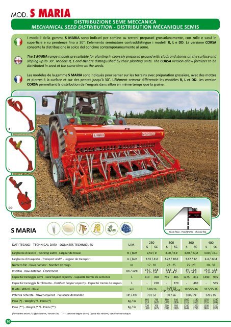 Leaflet seed drills - Maschio