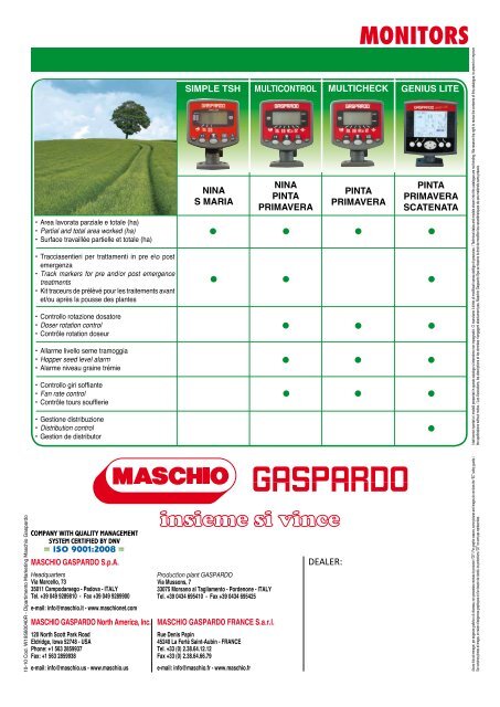 Leaflet seed drills - Maschio
