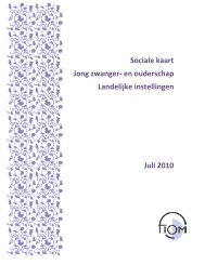 Sociale kaart Jong zwanger- en ouderschap Landelijke instellingen ...