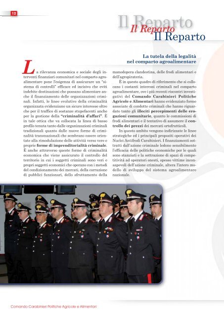 AttivitÃ  operativa 2010 - Carabinieri