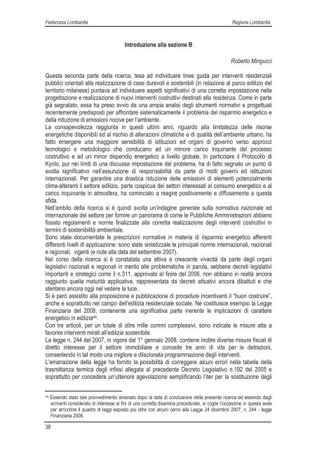 Scarica la ricerca - vol I (13,1 MB) - federcasa lombardia