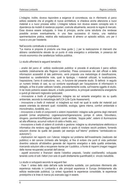 Scarica la ricerca - vol I (13,1 MB) - federcasa lombardia