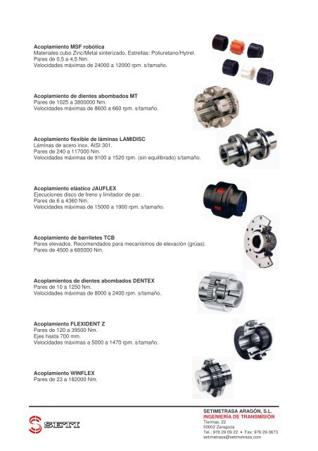 Acoplamientos Elásticos 1.1 - setimetrasa