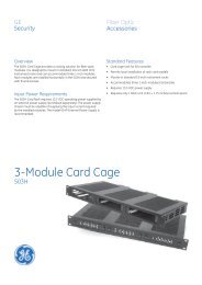 Data Sheet -- 3-Module Card Cage - Interlogix