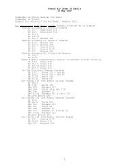 French Air Order of Battle, 10 May 1940 - CGSC