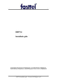 DB9714 Installatie gids - Fasttel