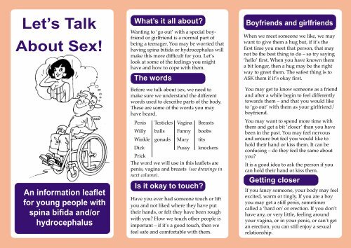 Let's Talk about Sex! - International Federation for Spina Bifida and ...