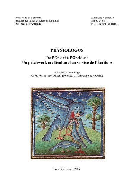 Physiologus Summa Gallicana - 
