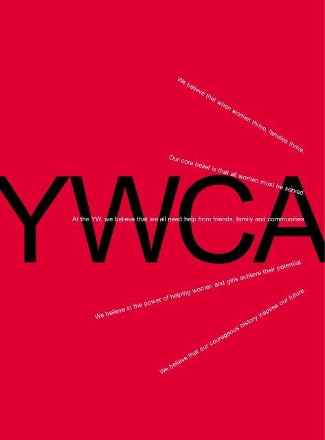 YWCA of Metropolitan Chicago 2001-2002 Annual ... - YWCA USA