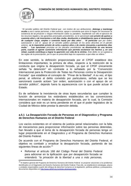 Informe para el Grupo de Trabajo Sobre Desaparición Forzada e ...