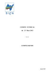 COMITE SYNDICAL du 23 Mars 2013 * * * COMPTE-RENDU - SIEA