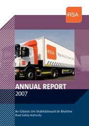 Annual Report 2007(PDF) - Road Safety Authority