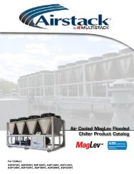 Air Cooled MagLev Flooded Chiller Product Catalog - Multistack