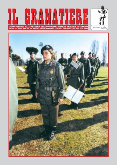 n. 1 - gennaio - marzo 2005 - Associazione Nazionale Granatieri di ...