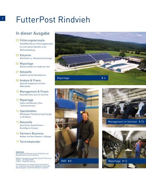 FutterPost Rindvieh 1-2013 website.pdf - ForFarmers Thesing