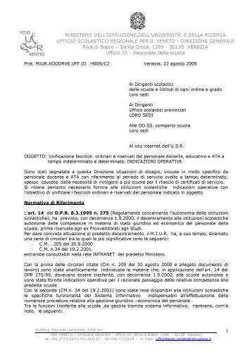 Certificati di servizio dei neoimmessi in ruolo. D - Gilda Venezia