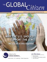 Newsletter: The Global Citizen - Fall 2011 - Citizens for Global ...