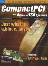 CompactPCI and AdvancedTCA Systems - OpenSystems Media