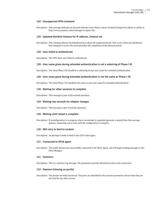 Symantecâ¢ Security Gateways Reference Guide - Sawmill