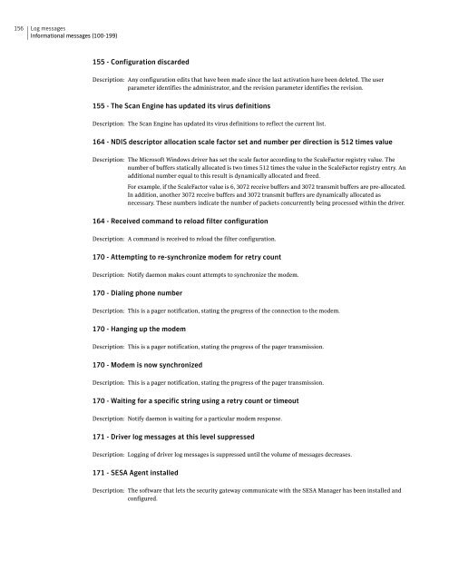 Symantecâ¢ Security Gateways Reference Guide - Sawmill