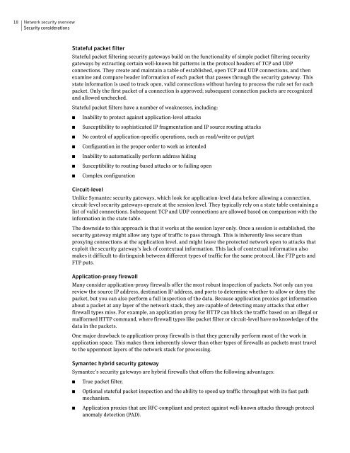 Symantecâ¢ Security Gateways Reference Guide - Sawmill