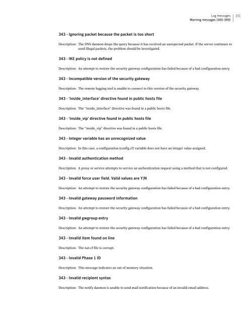 Symantecâ¢ Security Gateways Reference Guide - Sawmill