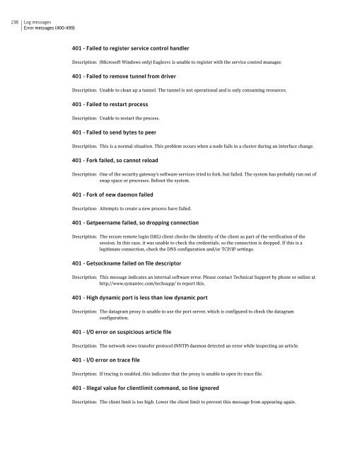 Symantecâ¢ Security Gateways Reference Guide - Sawmill