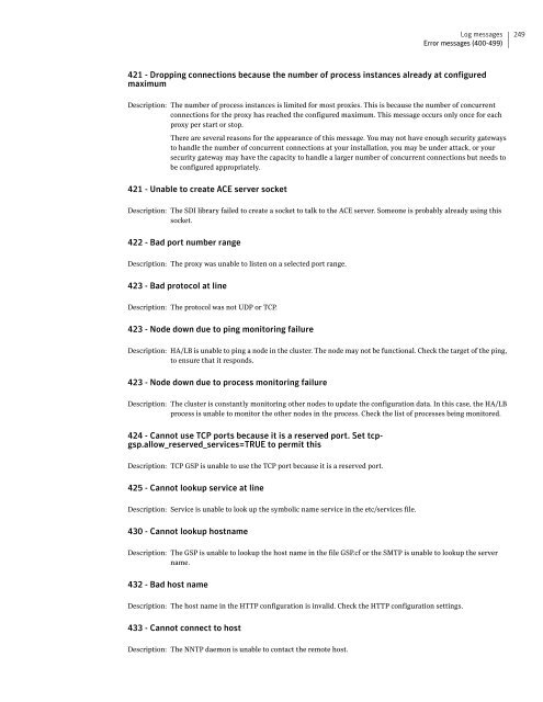 Symantecâ¢ Security Gateways Reference Guide - Sawmill