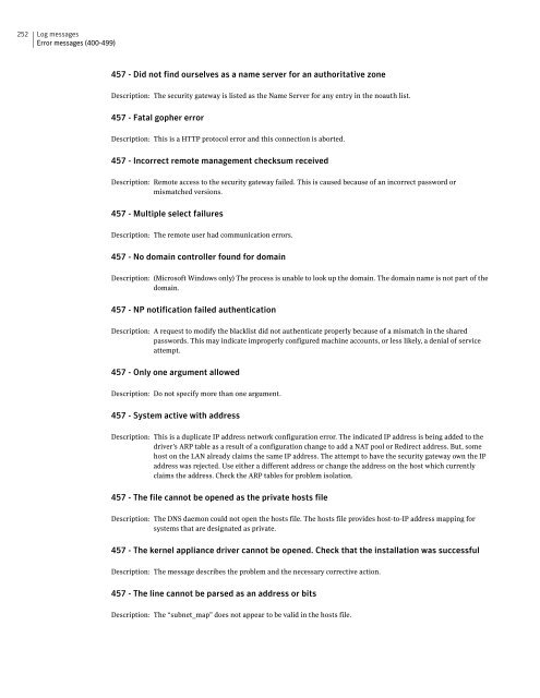 Symantecâ¢ Security Gateways Reference Guide - Sawmill